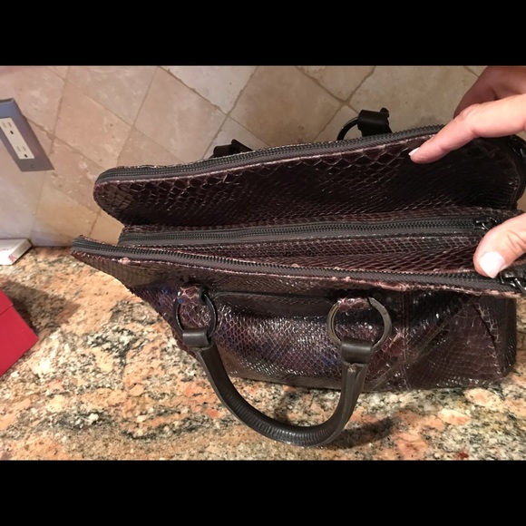 Roberto Bottticelli python large bag satchel - Picture 6 of 8